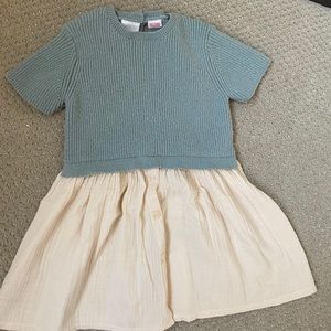Zara Mixed Media Toddler Dress 3/4T